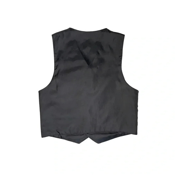 Set of 2 Boys' Dress Vests - Plaid and Pinstripe, Size 7 - Picture 3 of 7